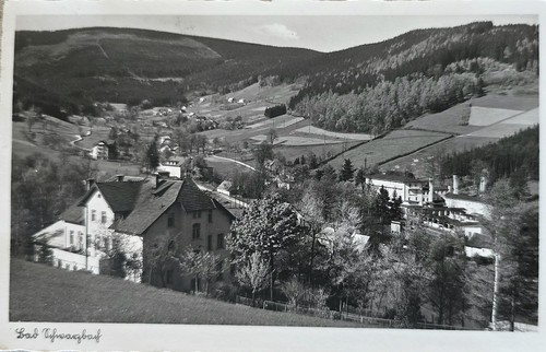 Isergebirge schlesien bad - ak,