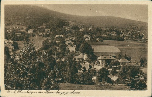 Ansichtskarte bad flinsberg - ansichtskarte,