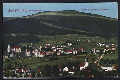 Bad flinsberg ortsansicht mit - flinsberg,,