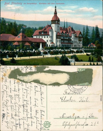 Ansichtskarte bad flinsberg - ansichtskarte,