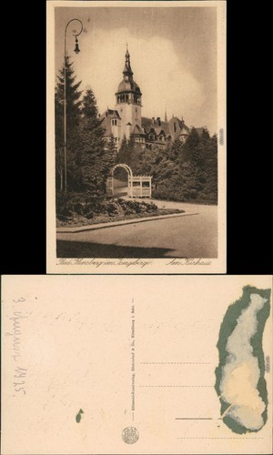 Ansichtskarte bad flinsberg - ansichtskarte,